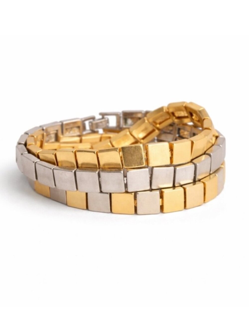 New! Zara Gold Geometric Link Bracelet NWOT